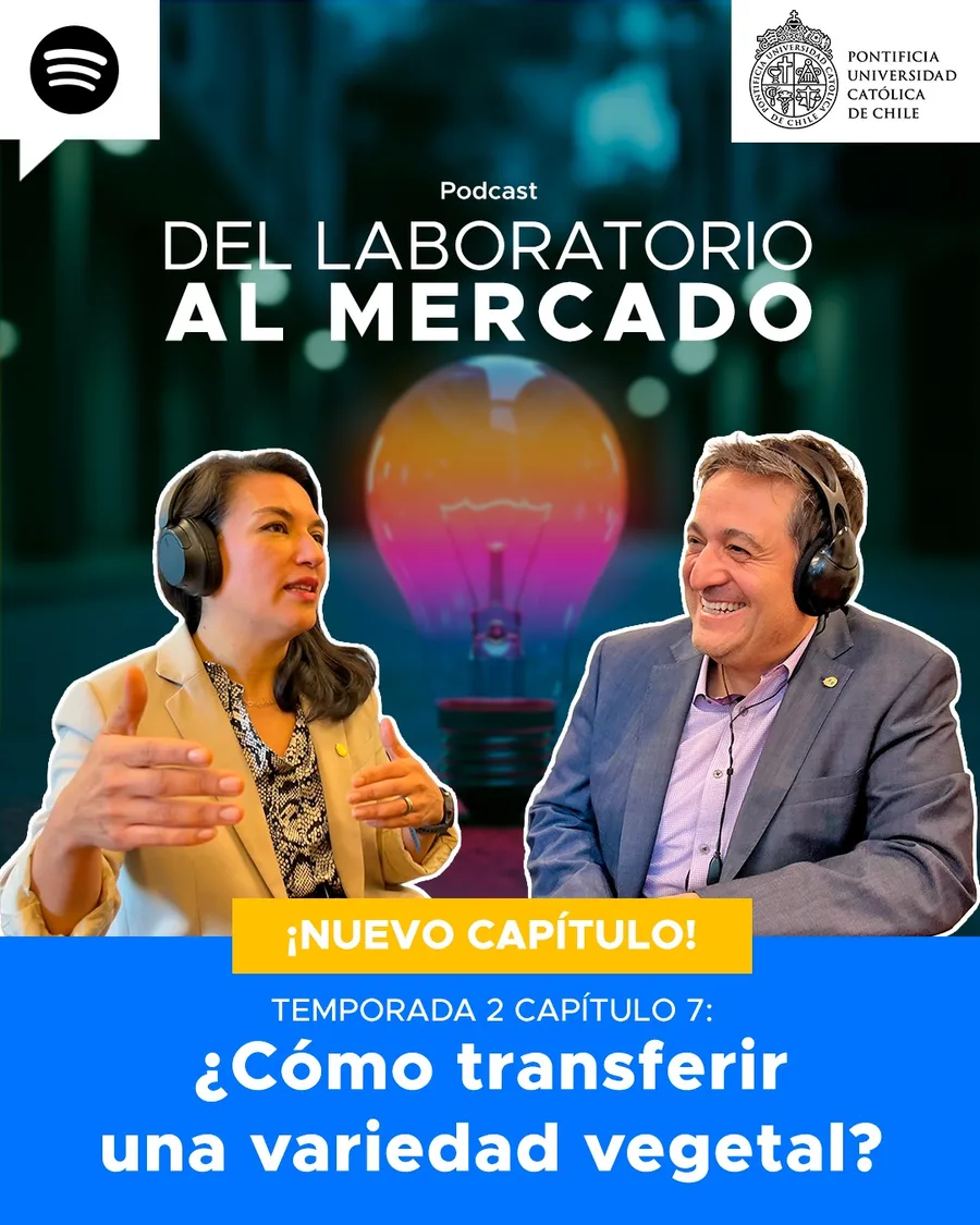 Portada del podcast "Del Laboratorio al Mercado", temporada 2